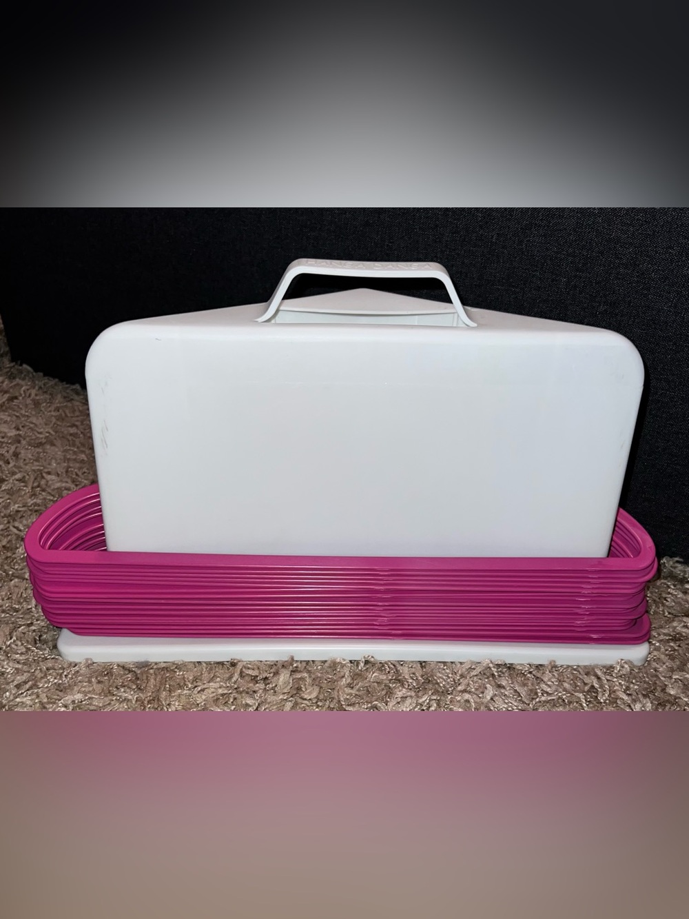 60 Slim Plastic (Non-Velvet) Clothes Hangers - Approx. 17.7" inch wide - Picture 12 of 12